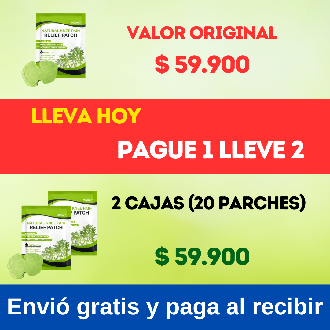 🔥parches calientes para sanar dolor de rodilla en 30 días - PAGUE 1 LLEVE 2😍